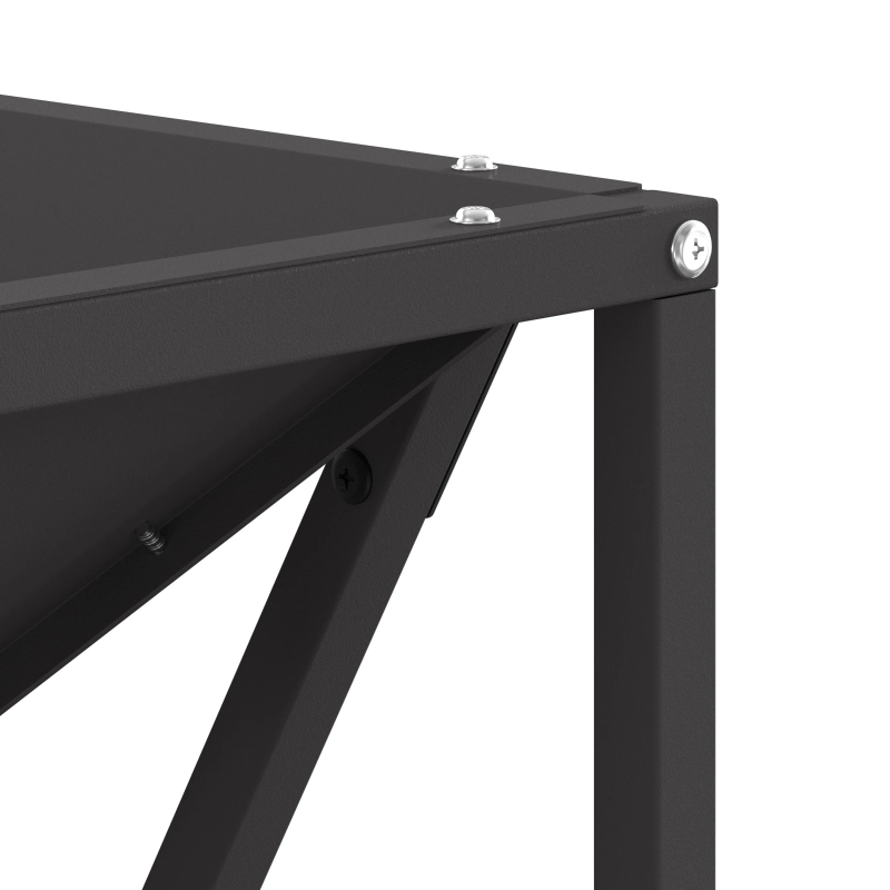 vidaXL Uguns bedre Melna 50 x 50 x 35 cm Tērauds