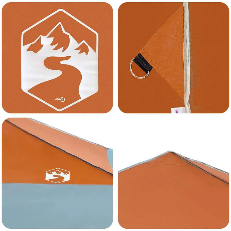 vidaXL Nojumes telts Oranža 395 x 395 x 251 cm audums