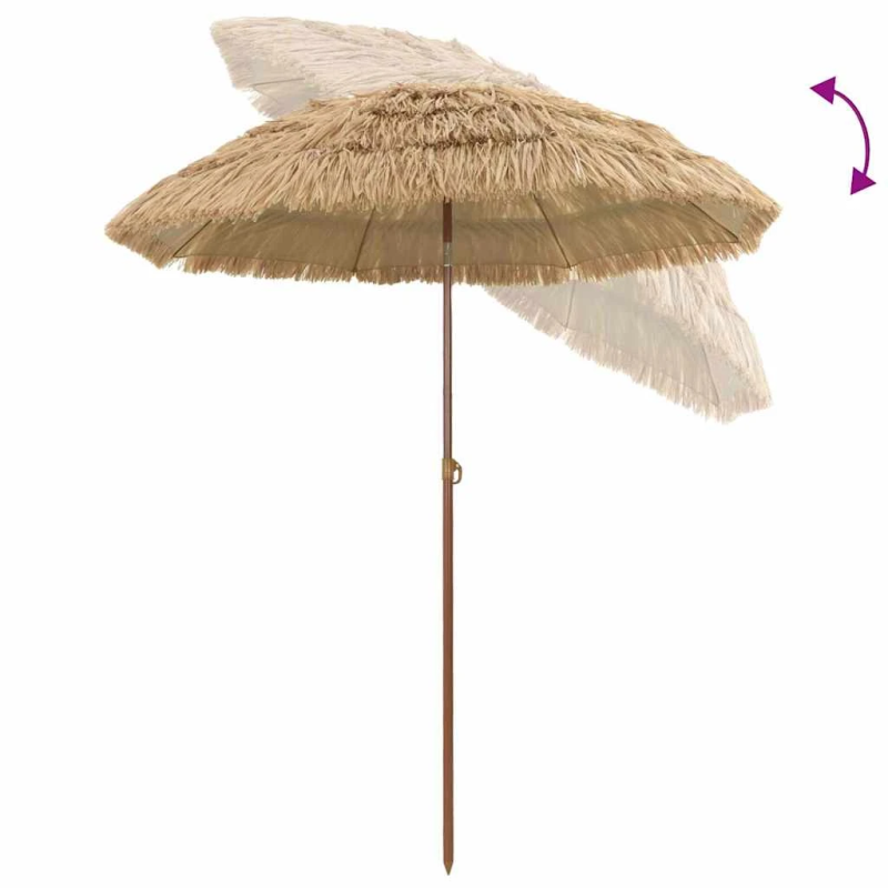 vidaXL Dārza parasols Dabiska 160 x 160 x 196 cm