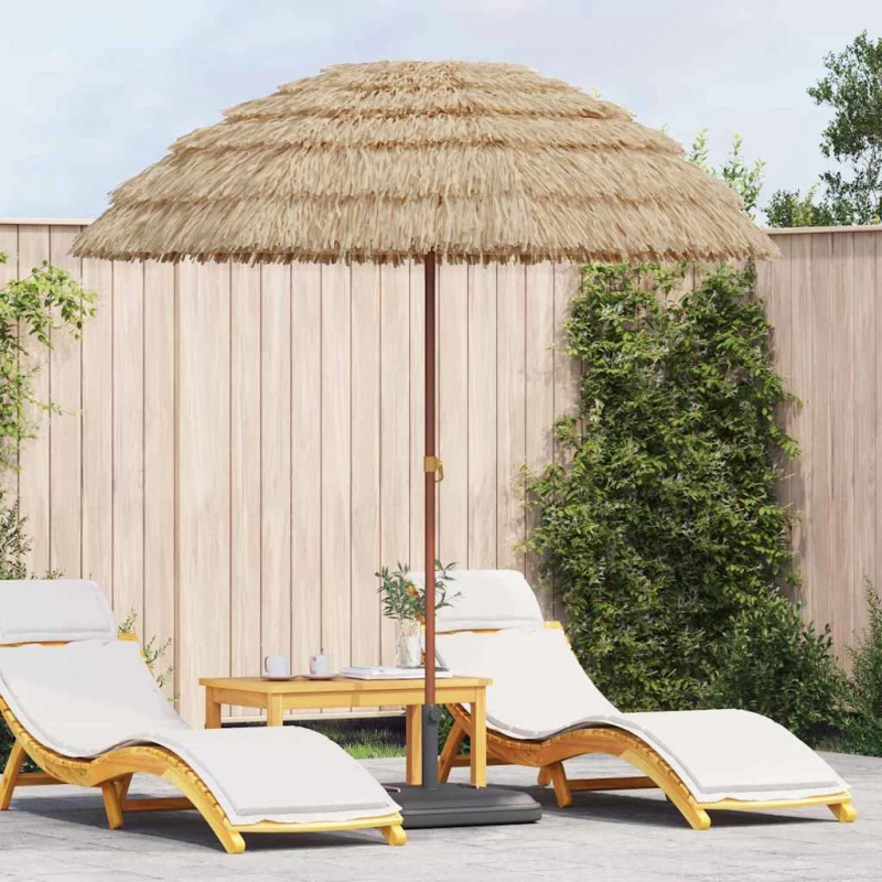 vidaXL Pludmales Saulesparasols Dabiska 255 x 255 x 255 cm