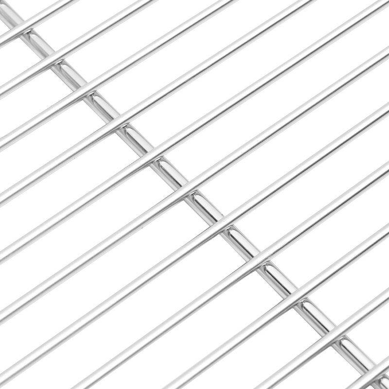 vidaXL Grila restes Sudraba 40 x 35 cm Nerūsējošs tērauds