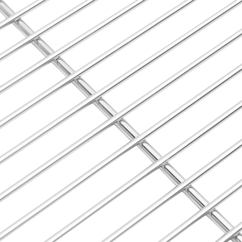 vidaXL Grila restes Sudraba 60 x 40 cm Nerūsējošs tērauds