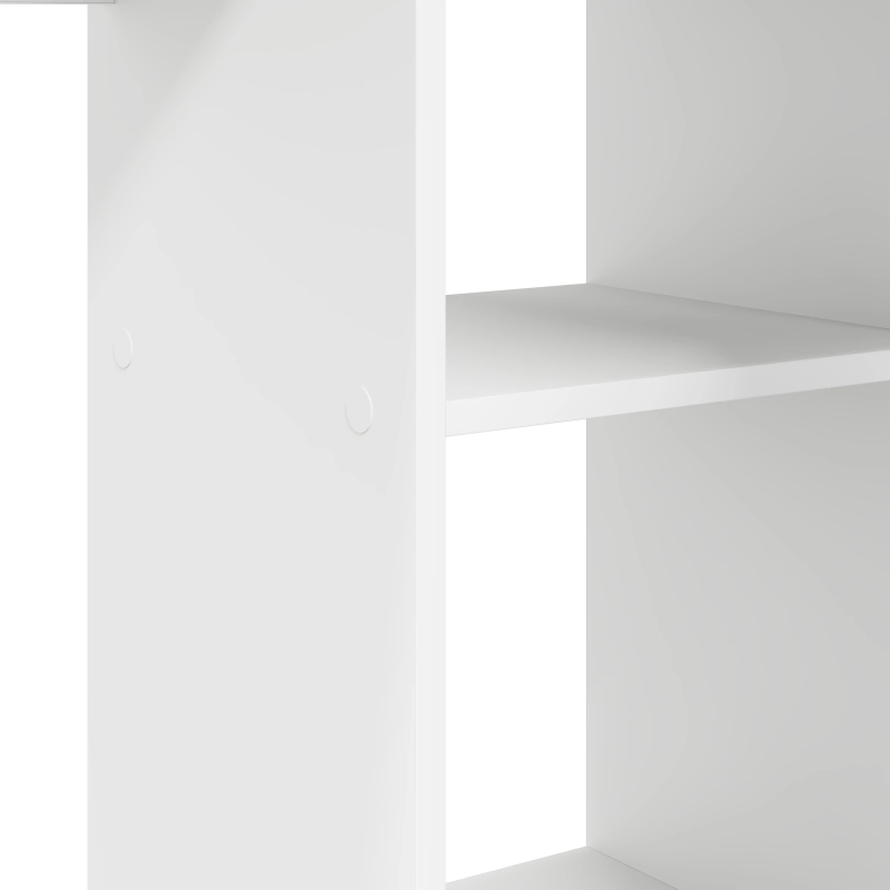 vidaXL Galds ar plauktu Balts 142 x 102 x 73 cm Inženierijas koks