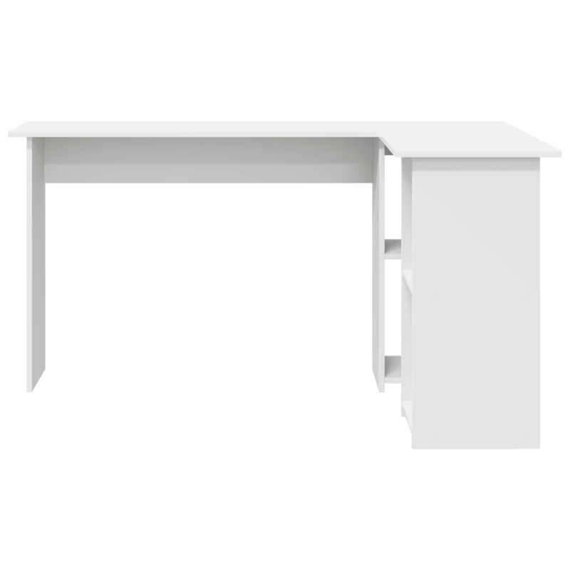 vidaXL Galds ar plauktu Balts 142 x 102 x 73 cm Inženierijas koks