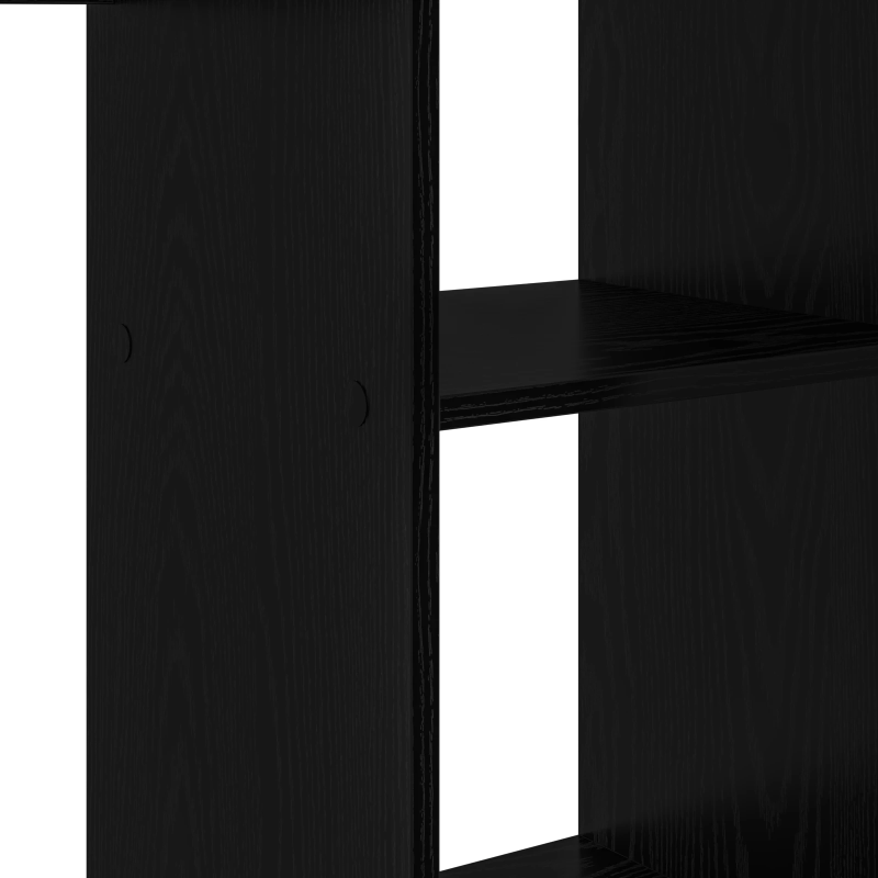 vidaXL Galds Melns ozolkoks 142 x 102 x 73 cm Inženierijas koks