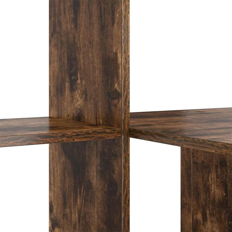 vidaXL Galds Dūmaka ozols 131,5 x 50 x 106,5 cm Inženierijas koks