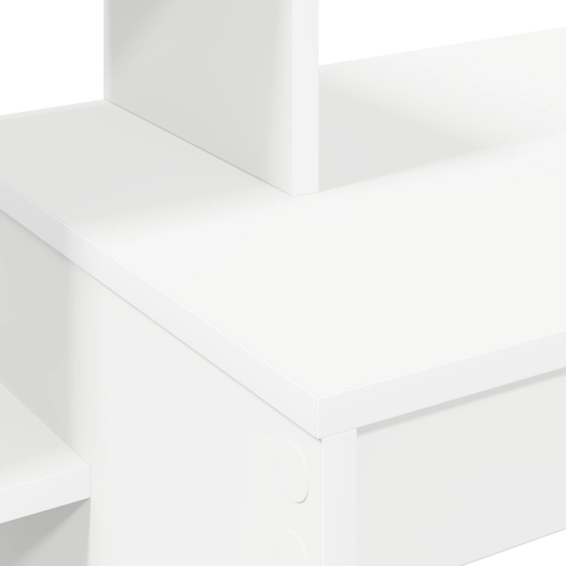 vidaXL Galds ar plauktu Balts 100 x 40 x 90 cm Inženierijas koks