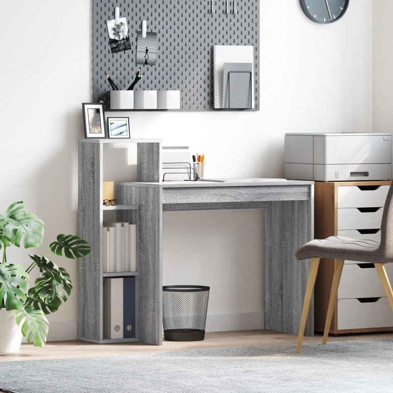 vidaXL Galds Pelēks Sonoma 100 x 40 x 90 cm Inženierijas koks