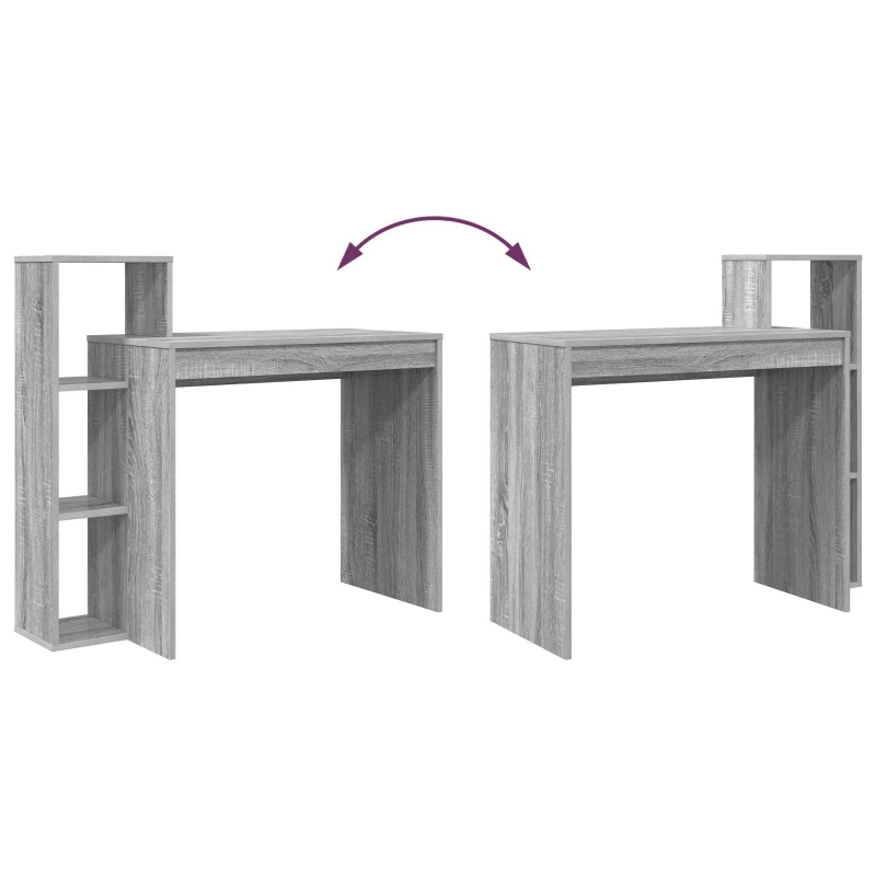 vidaXL Galds Pelēks Sonoma 100 x 40 x 90 cm Inženierijas koks