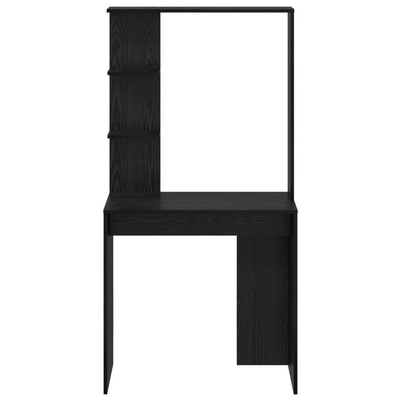 vidaXL Galds Melns ozolkoks 78,5 x 37 x 154,5 cm Inženierijas koks