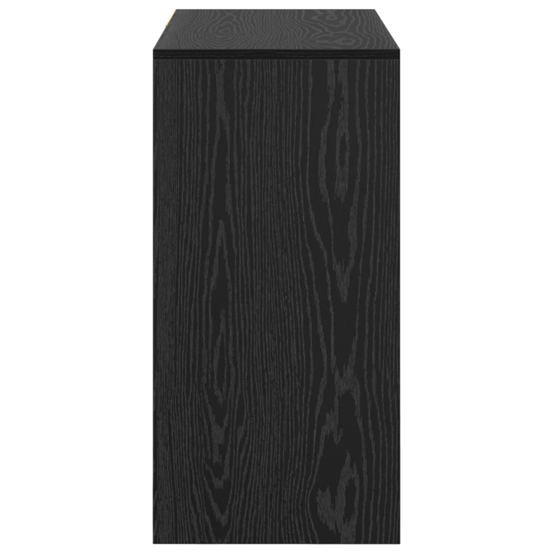 vidaXL Galds Melns ozolkoks 90 x 37.5 x 75 cm Inženierijas koks