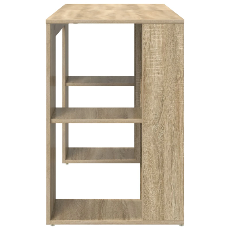 vidaXL Galds Sonoma ozols 130 x 50.5 x 75 cm Inženierijas koks