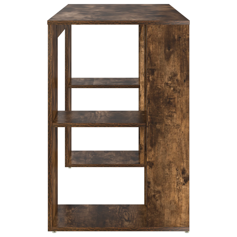 vidaXL Galds Dūmaka ozols 130 x 50.5 x 75 cm Inženierijas koks