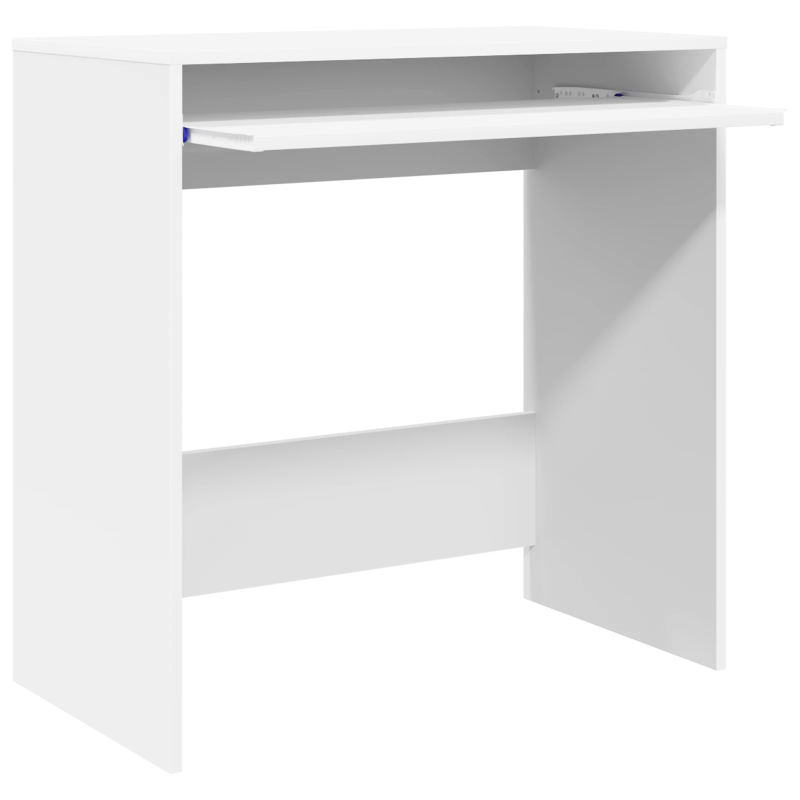 vidaXL Galds ar atvilktni Balts 77.5 x 43 x 79 cm Inženierijas koks