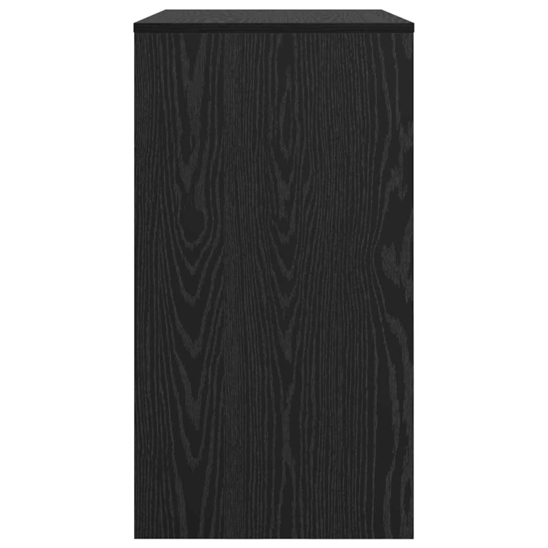 vidaXL Galds Melns ozolkoks 77.5 x 43 x 79 cm Inženierijas koks