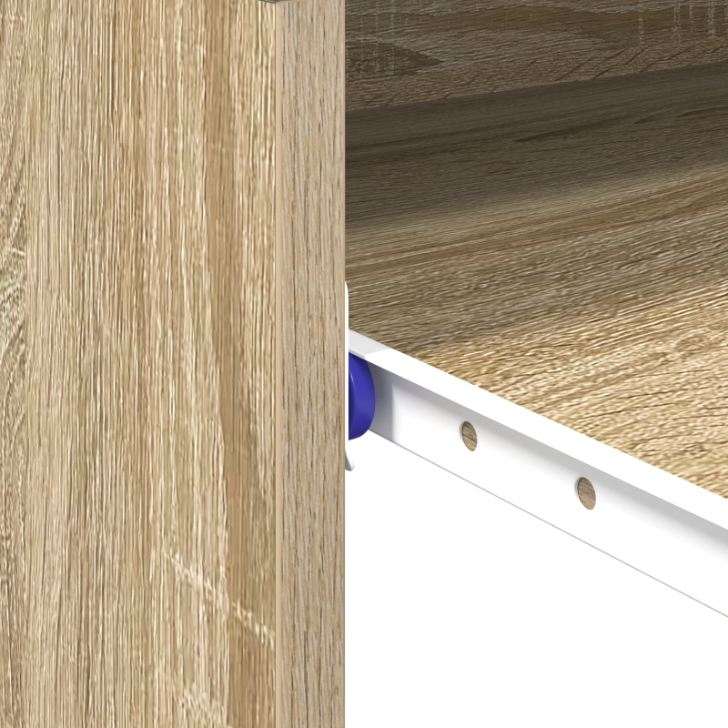 vidaXL Galds Sonoma ozols 77.5 x 43 x 79 cm Inženierijas koks