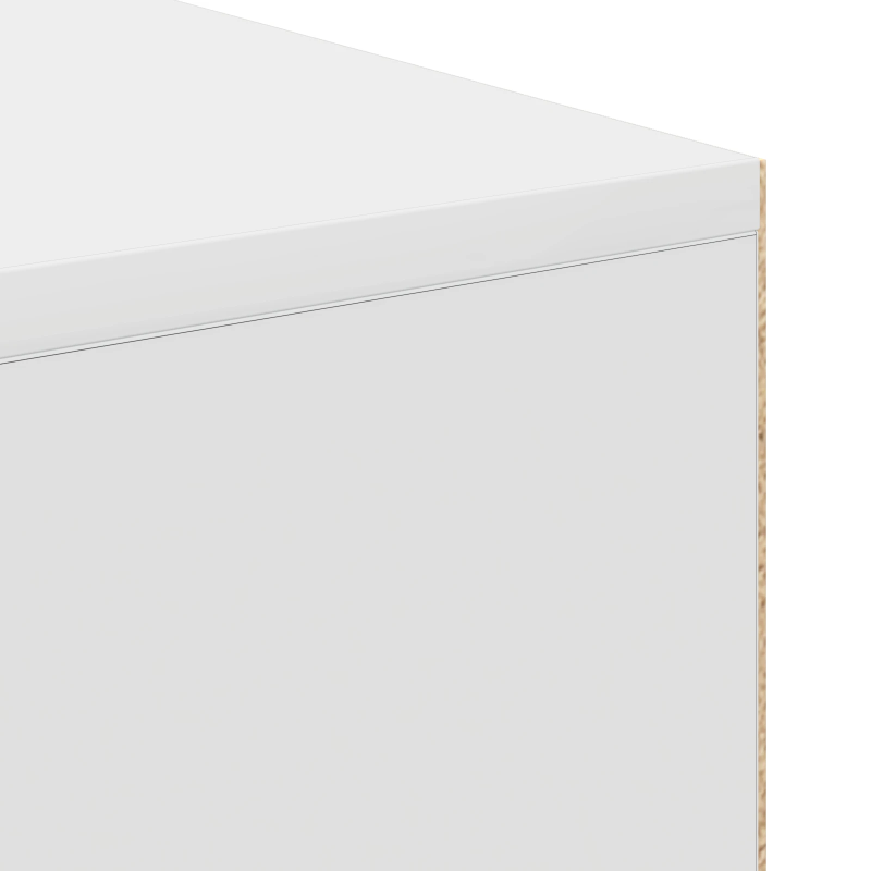 vidaXL Galds ar plauktu Balts 102 x 50 x 75 cm Inženierijas koks