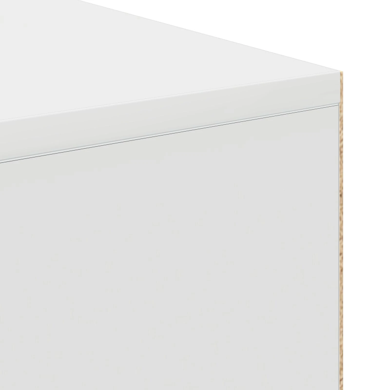 vidaXL Galds ar plauktu Balts 102 x 50 x 75 cm Inženierijas koks