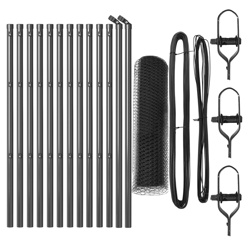 vidaXL Žoga āķis Pelēka 25 x 0,5 m ,13 mm sieta, Tērauds