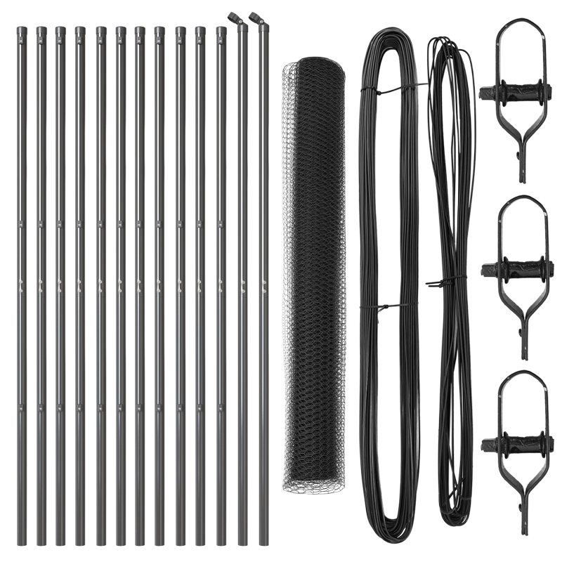 vidaXL Žoga āķis Pelēka 25 x 1,2 m ,25 mm acs, Tērauds