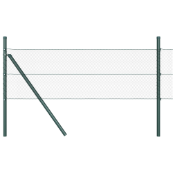 vidaXL Žoga āķis Pelēka 50 x 0,6 m ,13 mm acs, Tērauds un PVC