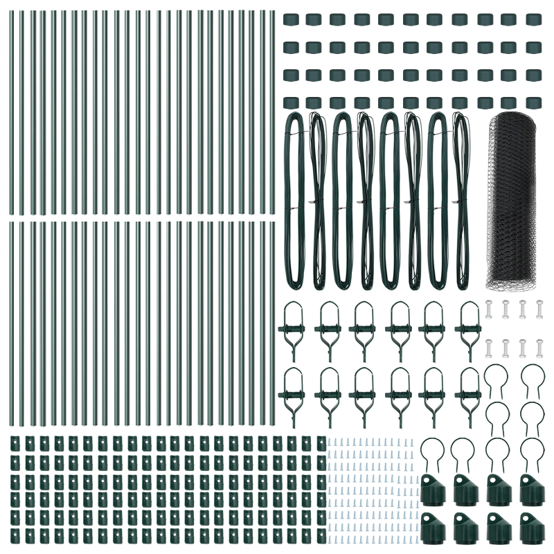 vidaXL Žoga āķis Pelēka 100 x 0,4 m ,13 mm siets, Tērauds un PVC