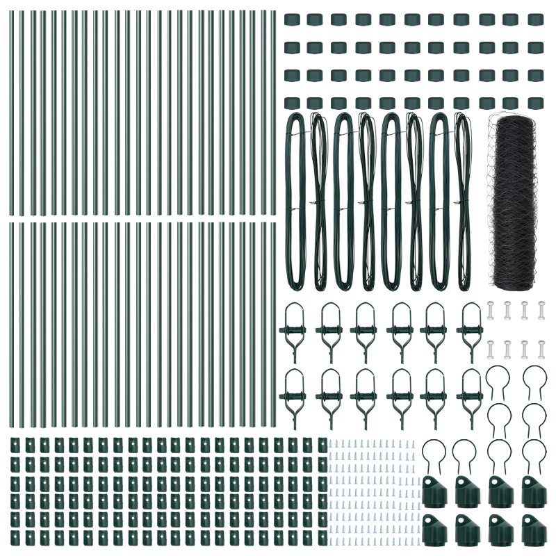 vidaXL Žoga āķis Pelēka 100 x 0,4 m ,36 mm siets, Tērauds un PVC