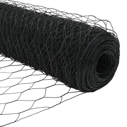 vidaXL Žoga āķis Pelēka 100 x 0,8 m ,36 mm sieta, Tērauds un PVC