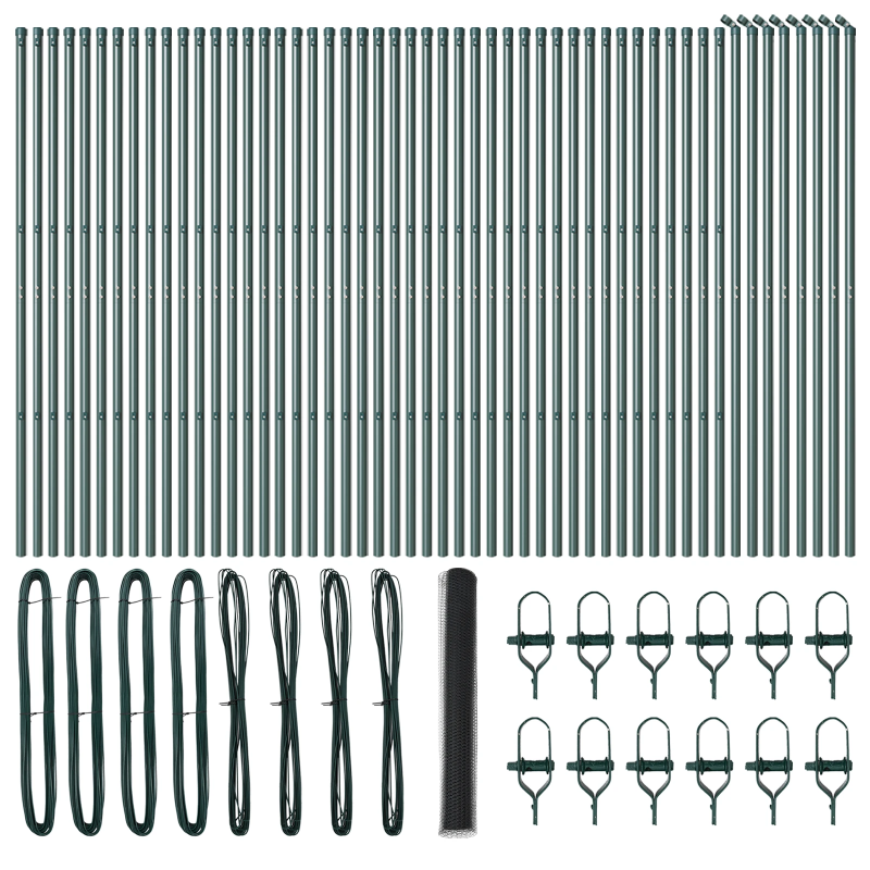 vidaXL Žoga āķis Pelēka 100 x 1 m ,36 mm acs, Tērauds un PVC
