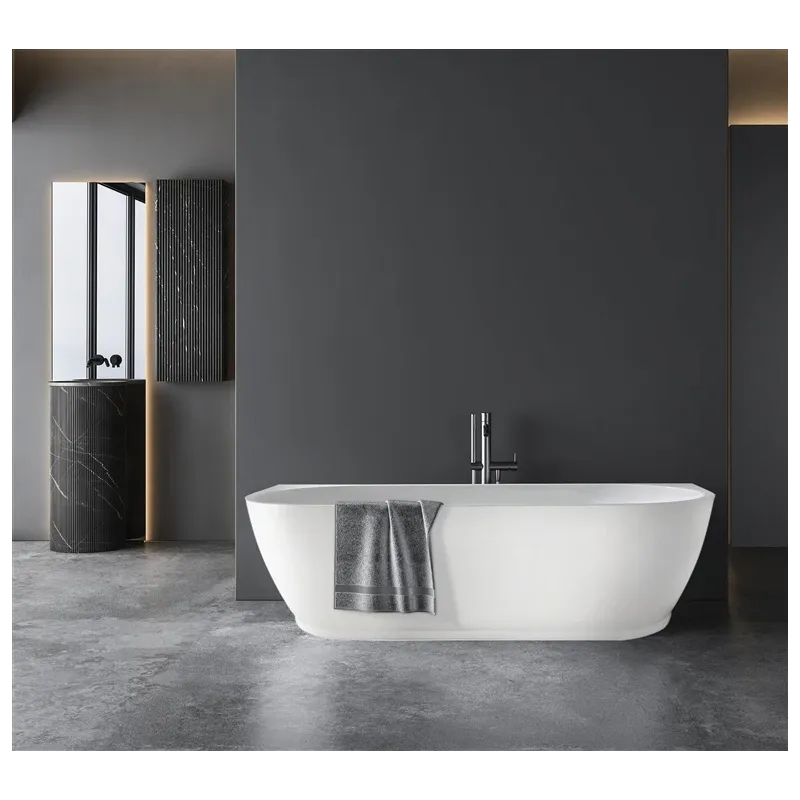 Vanna, brīvi novietots Masterjero 3807, 170 cm x 75 cm x 58 cm, ovāla, balta krās.