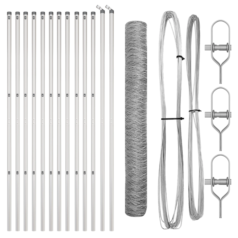 vidaXL Žoga āķis Sudraba 25 x 1,2 m ,36 mm siets, Tērauds