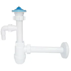 Сифон Ani для раковин 1 1-4х32mm с подключением стиральной машины, труба 32mm