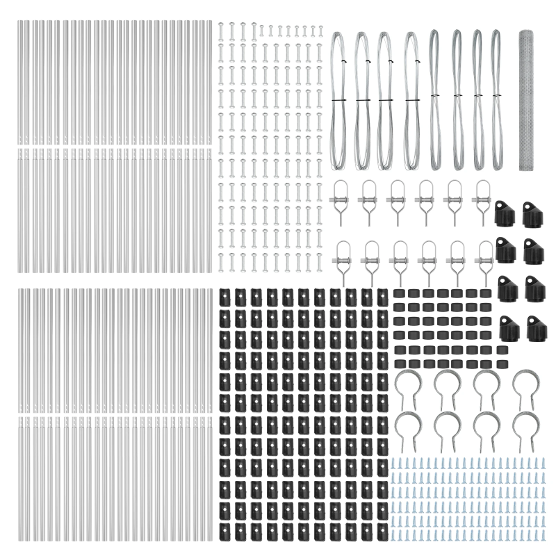 vidaXL Žoga āķis Sudraba 100 x 1,6 m ,25 mm siets, Tērauds