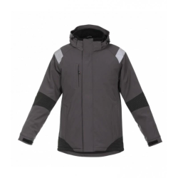 Jaka softshell atlanta melna-pelēka m
