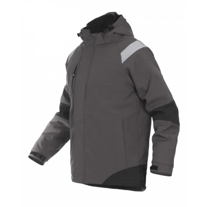 Jaka softshell atlanta melna-pelēka xxl