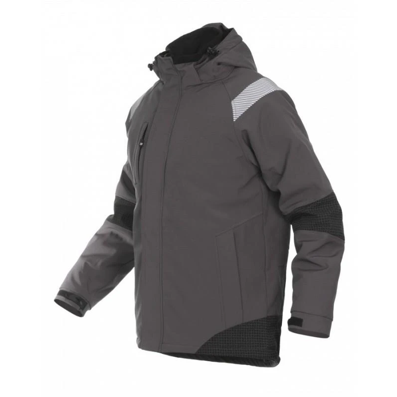 Jaka softshell atlanta melna-pelēka xxl