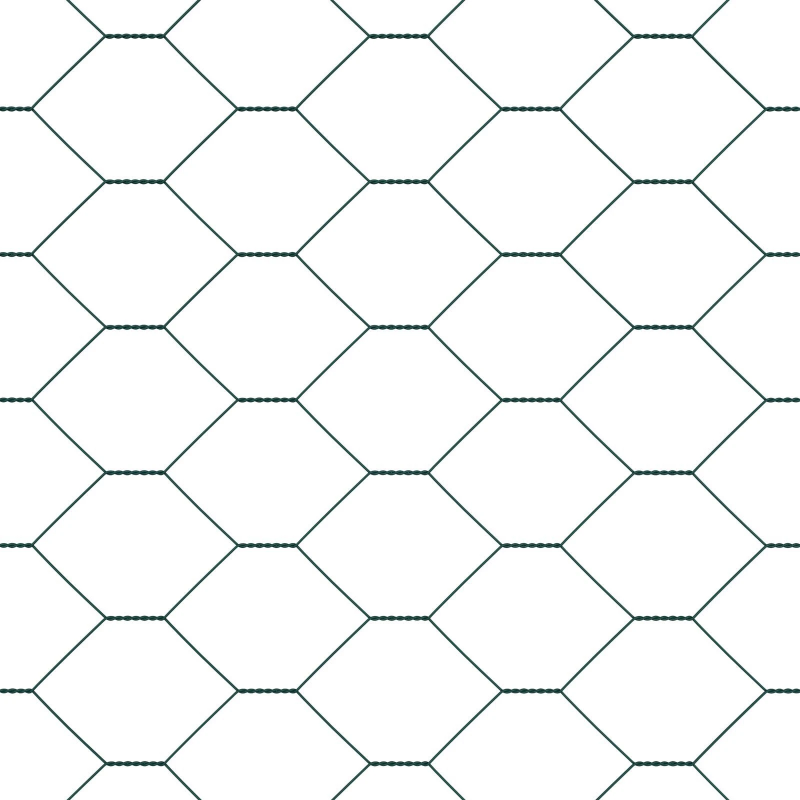 vidaXL Žoga āķis Zaļa 50 x 1,2 m ,50 mm acs, Tērauds un PVC