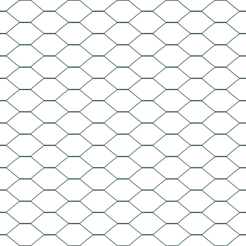 vidaXL Žoga āķis Zaļa 100 x 1 m ,25 mm siets, Tērauds un PVC