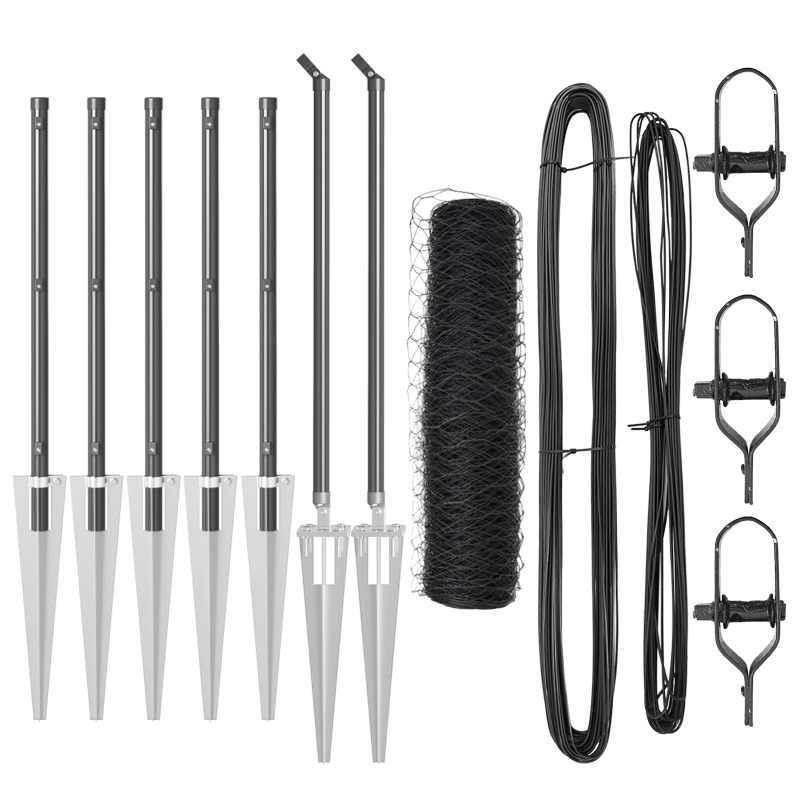 vidaXL Žoga āķis Pelēka 10 x 1 m ,50 mm siets, Tērauds un PVC