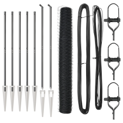 vidaXL Žoga āķis Pelēka 10 x 1,2 m ,36 mm acu, Tērauds un PVC