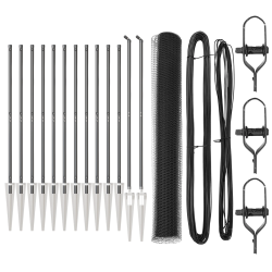 vidaXL Žoga āķis Pelēka 25 x 1,2 m ,25 mm acs, Tērauds