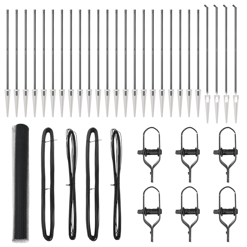 vidaXL Žoga āķis Pelēka 50 x 1,2 m ,13 mm siets, Tērauds un PVC