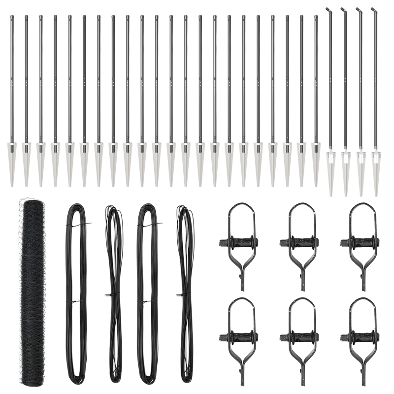 vidaXL Žoga āķis Pelēka 50 x 1,2 m ,36 mm siets, Tērauds un PVC