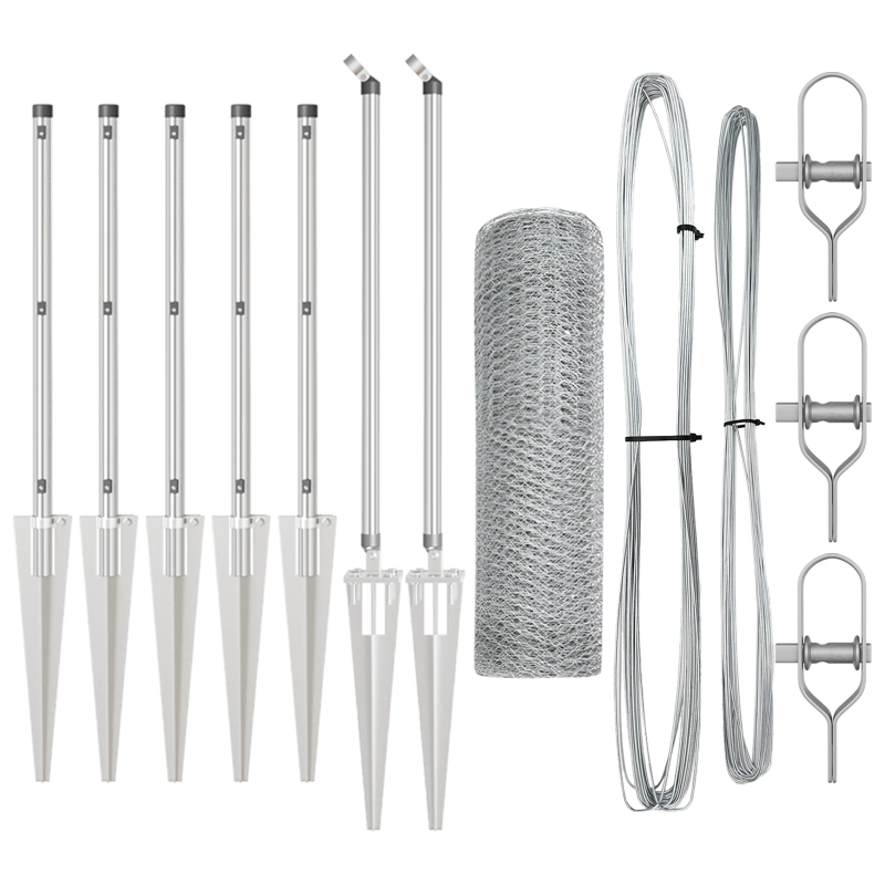 vidaXL Žoga āķis Sudraba 10 x 0,6 m ,25 mm acs, Tērauds