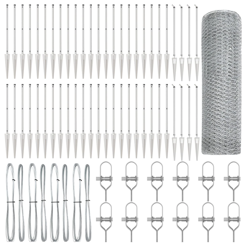 vidaXL Žoga āķis Sudraba 100 x 0,4 m ,13 mm siets, Tērauds