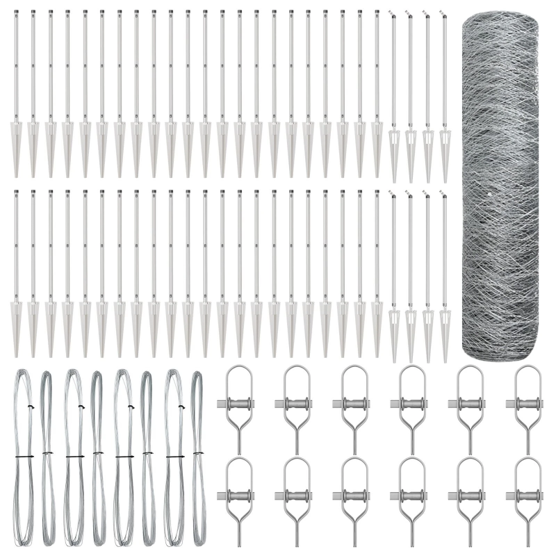 vidaXL Žoga āķis Sudraba 100 x 0,8 m ,50 mm acs, Tērauds