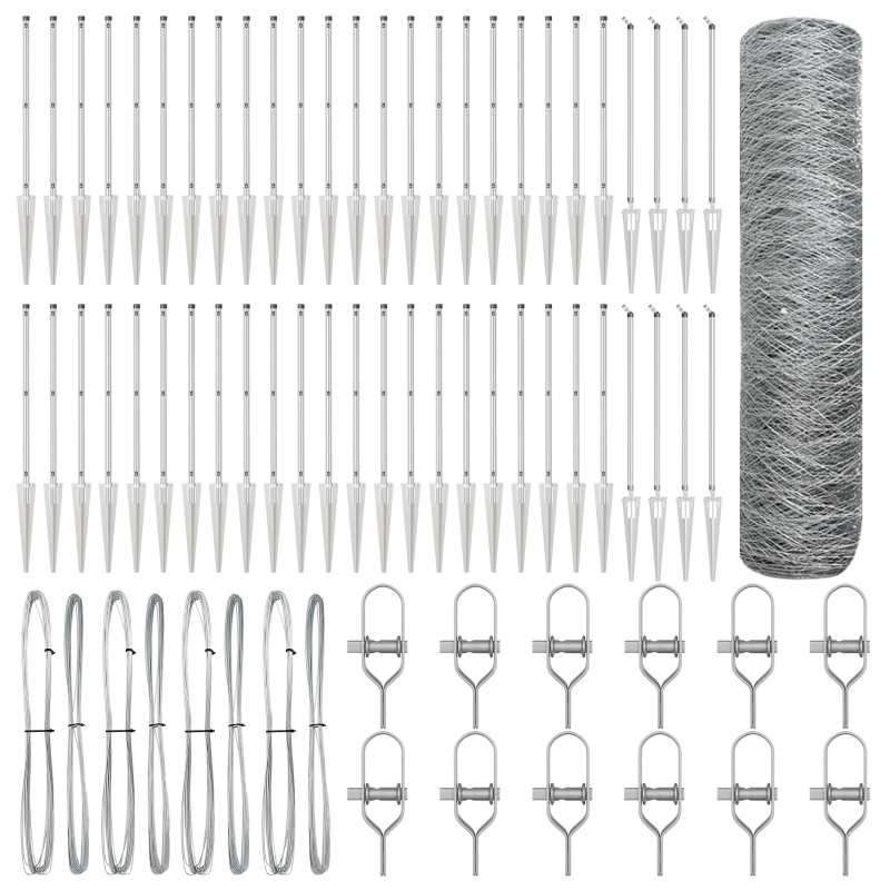 vidaXL Žoga āķis Sudraba 100 x 1 m ,36 mm acs, Tērauds
