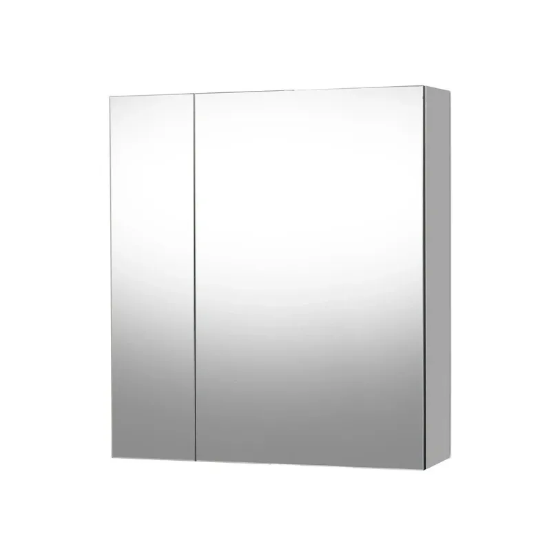 Piekarināms vannas istabas skapis ar spoguli Riva SV61-1, balta krās., 13.5 cm x 60.6 cm x 66.2 cm