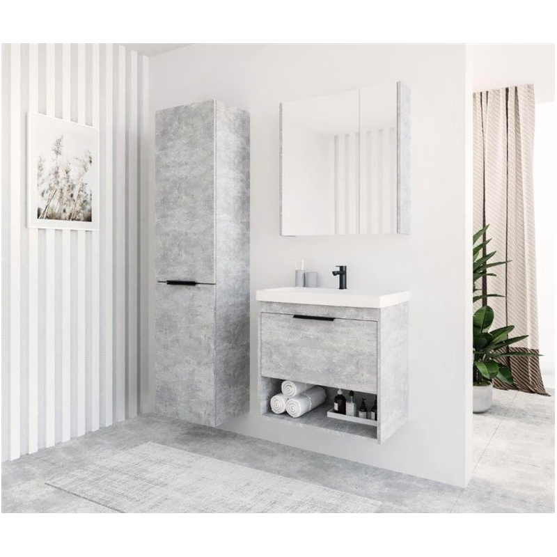 Apakšējā vannas istabas skapītis SA 64E concrete