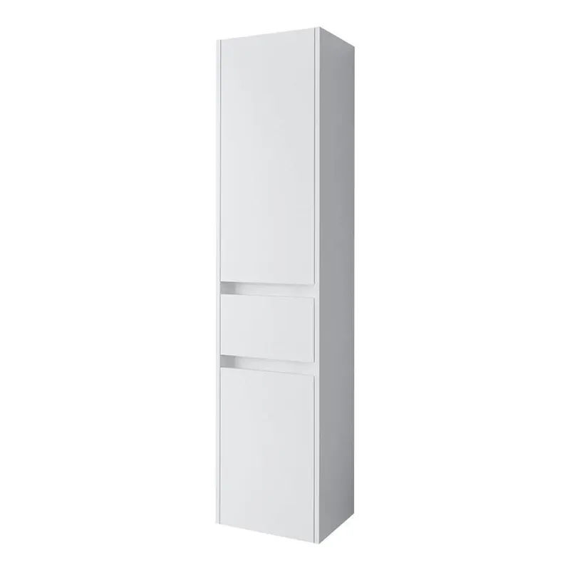 Piekarināms vannas istabas skapis Domoletti, balta krās., 30 cm x 37.6 cm x 165 cm